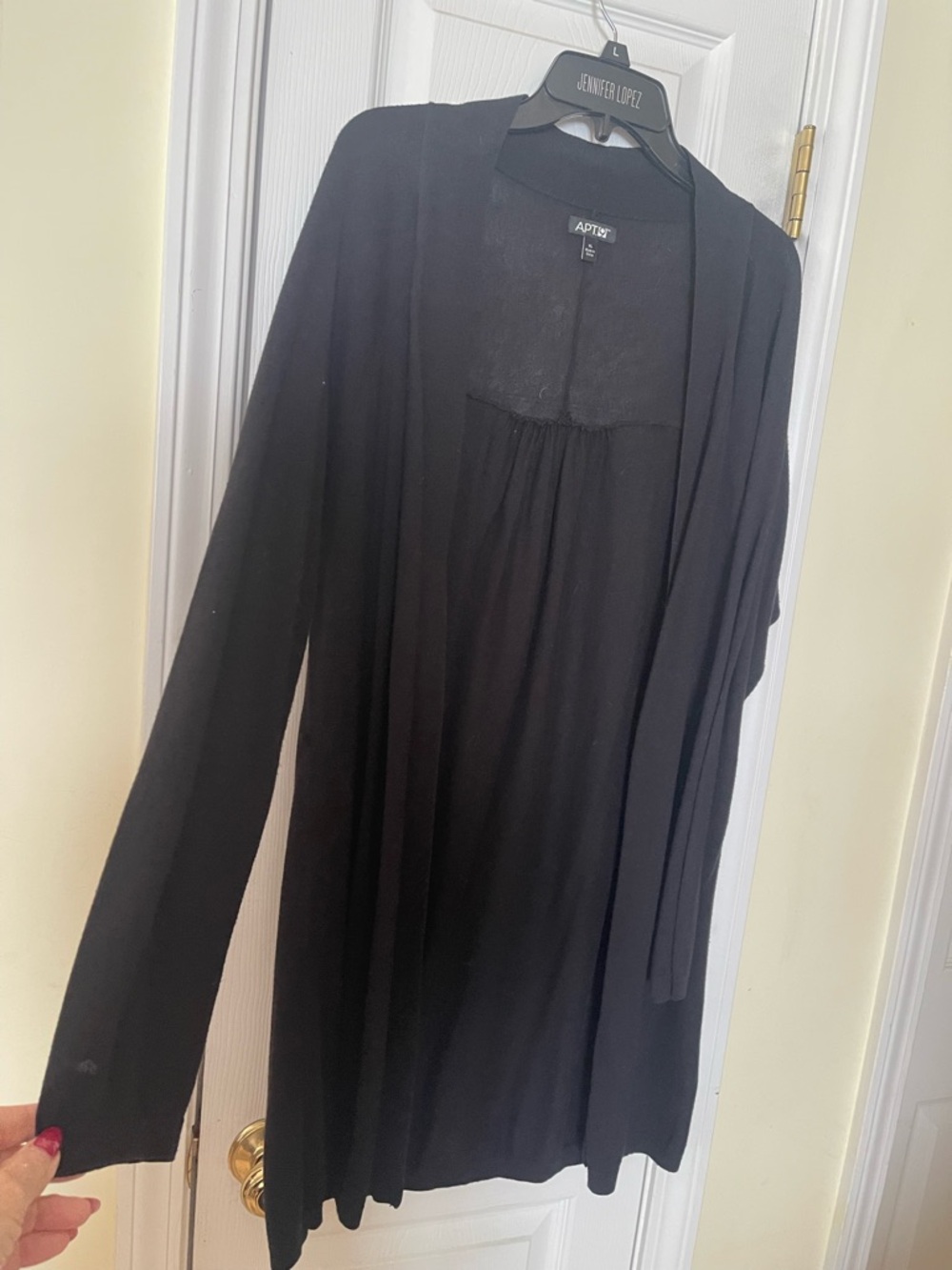 Black jacket for a touch warmth on a Spring night